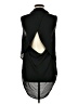 Forever 21 Black Sleeveless Button-Down Shirt Size M - photo 2
