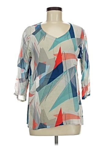 AP.NY 3/4 Sleeve Silk Top (view 1)