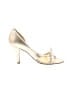 J.Crew 100% Leather Gold Heels Size 6 - photo 1
