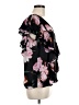 Jennifer Lopez 100% Polyester Black Short Sleeve Blouse Size M - photo 4