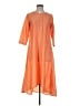Utsa Orange Casual Dress Size S - photo 1