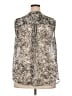 Apt. 9 100% Polyester Animal Print Silver Sleeveless Blouse Size 2X - photo 2