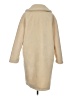 Express 100% Polyester Solid Tan Ivory Coat Size S - photo 2