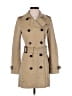 Burberry 100% Cotton Tan Trenchcoat Size 4 - photo 1