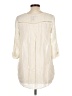 Johnny Was 100% Rayon Ivory 3/4 Sleeve Button-Down Shirt Size L - photo 2