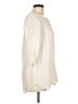 Johnny Was 100% Rayon Ivory 3/4 Sleeve Button-Down Shirt Size L - photo 4
