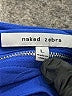 Naked Zebra Blue Sleeveless Top Size L - photo 7
