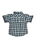 Ben Sherman Checkered-gingham Blue Short Sleeve Button-Down Shirt 9-12 MO / 12 MO - photo 2