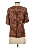 Daytrip Brown Short Sleeve Blouse Size XS - photo 2