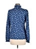 Boden Print Blue Long Sleeve Blouse Size 8 - photo 2
