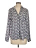 Grayson 100% Lyocell Floral Purple Long Sleeve Blouse Size Sm (2) - photo 1