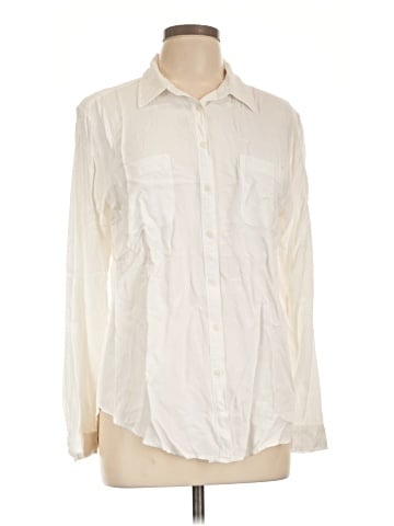 Ann Taylor LOFT Long Sleeve Button-Down Shirt (view 1)