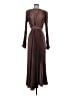 L'IDÉE 100% Polyester Brown Cocktail Dress Size 4 - photo 1