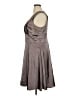 Robbie Bee Metallic Gray Cocktail Dress Size 16 - photo 5