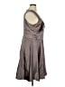 Robbie Bee Metallic Gray Cocktail Dress Size 16 - photo 4