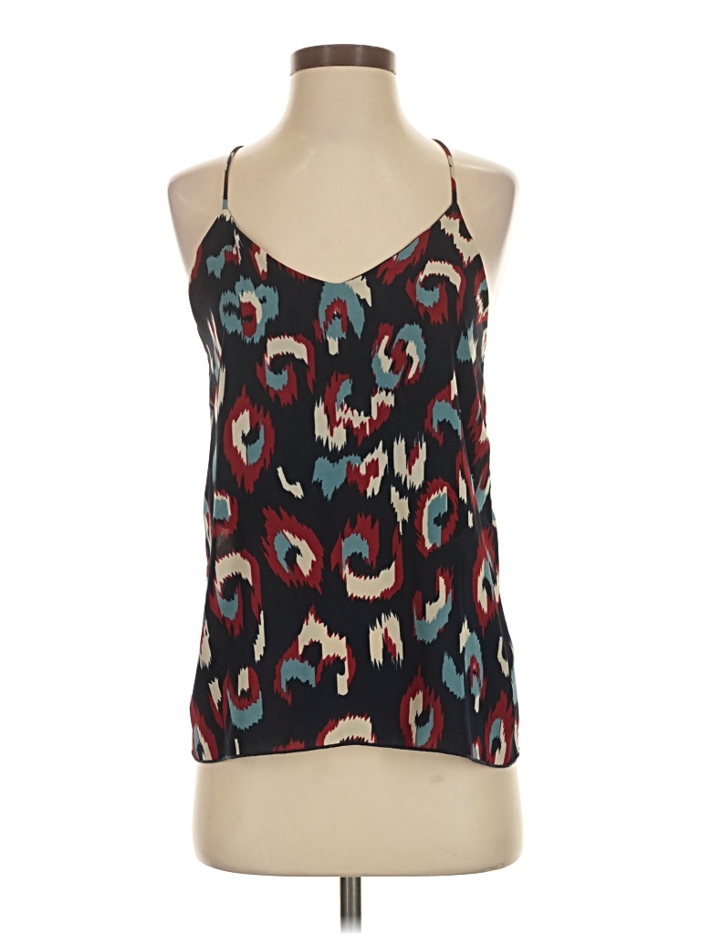 Pre-owned Newbury Kustom Tank Top Burgundy Halter Neckline Tops