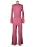 Francesca's Solid Pink Jumpsuit Size S - photo 2