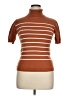 Vigoss Brown Short Sleeve Top Size XL - photo 1