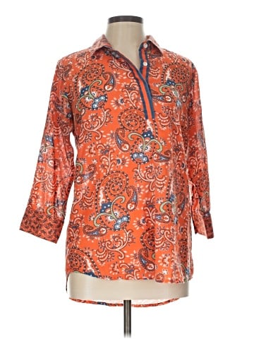 Gretchen Scott Designs 3/4 Sleeve Blouse (view 1)
