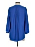 NYDJ 100% Polyester Blue 3/4 Sleeve Blouse Size XS - photo 2