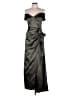 Xscape Silver Cocktail Dress Size 10 - photo 1