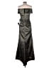 Xscape Silver Cocktail Dress Size 10 - photo 2