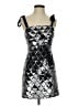 Altar'd State 100% Polyester Argyle Silver Cocktail Dress Size S - photo 1