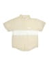 Guess 100% Cotton Stripes Ivory Short Sleeve Button-Down Shirt Size XL (youth) - photo 1