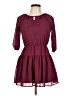 Ella Moss 100% Polyester Solid Burgundy Casual Dress Size 12 - photo 1