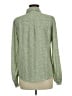 Have 100% Polyester Print Green Long Sleeve Blouse Size M - photo 2