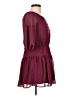 Ella Moss 100% Polyester Solid Burgundy Casual Dress Size 12 - photo 4