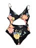 O'Neill Floral Black One Piece Swimsuit Size L (estimated) - photo 1