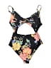 O'Neill Floral Black One Piece Swimsuit Size L (estimated) - photo 2
