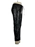 Trouve 100% Polyester Metallic Black Active Pants Size M - photo 4
