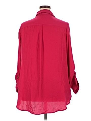 a.n.a. A New Approach 3/4 Sleeve Button-Down Shirt (view 2)