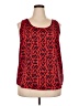 Faded Glory 100% Polyester Red Sleeveless Top Size 20 - photo 1