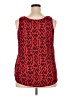 Faded Glory 100% Polyester Red Sleeveless Top Size 20 - photo 2