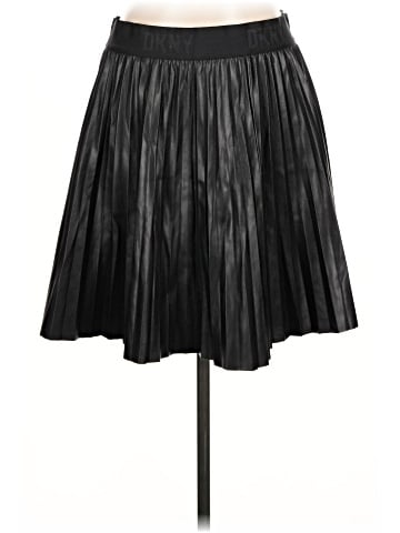 DKNY Faux Leather Skirt (view 1)