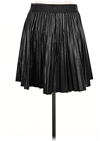 DKNY Faux Leather Skirt (view 2)