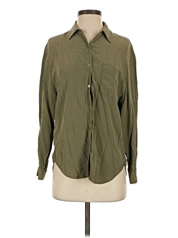 L'Agence Long Sleeve Silk Top (view 1)