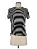 Albion Stripes Black Short Sleeve Turtleneck Size S - photo 1