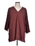 Easel Burgundy 3/4 Sleeve Top Size L - photo 1