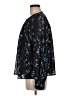 Aqua 100% Polyester Floral Black Long Sleeve Blouse Size M - photo 5
