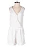Solemio 100% Rayon Solid White Romper Size S - photo 1