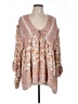 Free People Orange 3/4 Sleeve Blouse Size L - photo 1