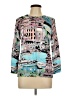 Cable & Gauge Print Teal Pullover Sweater Size L - photo 1