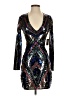 Express 100% Polyester Black Cocktail Dress Size XS - photo 1