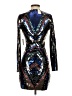 Express 100% Polyester Black Cocktail Dress Size XS - photo 2