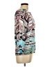 Cable & Gauge Print Teal Pullover Sweater Size L - photo 4