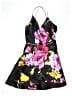 BCX 100% Polyester Floral Black Cocktail Dress Size 1 - photo 1